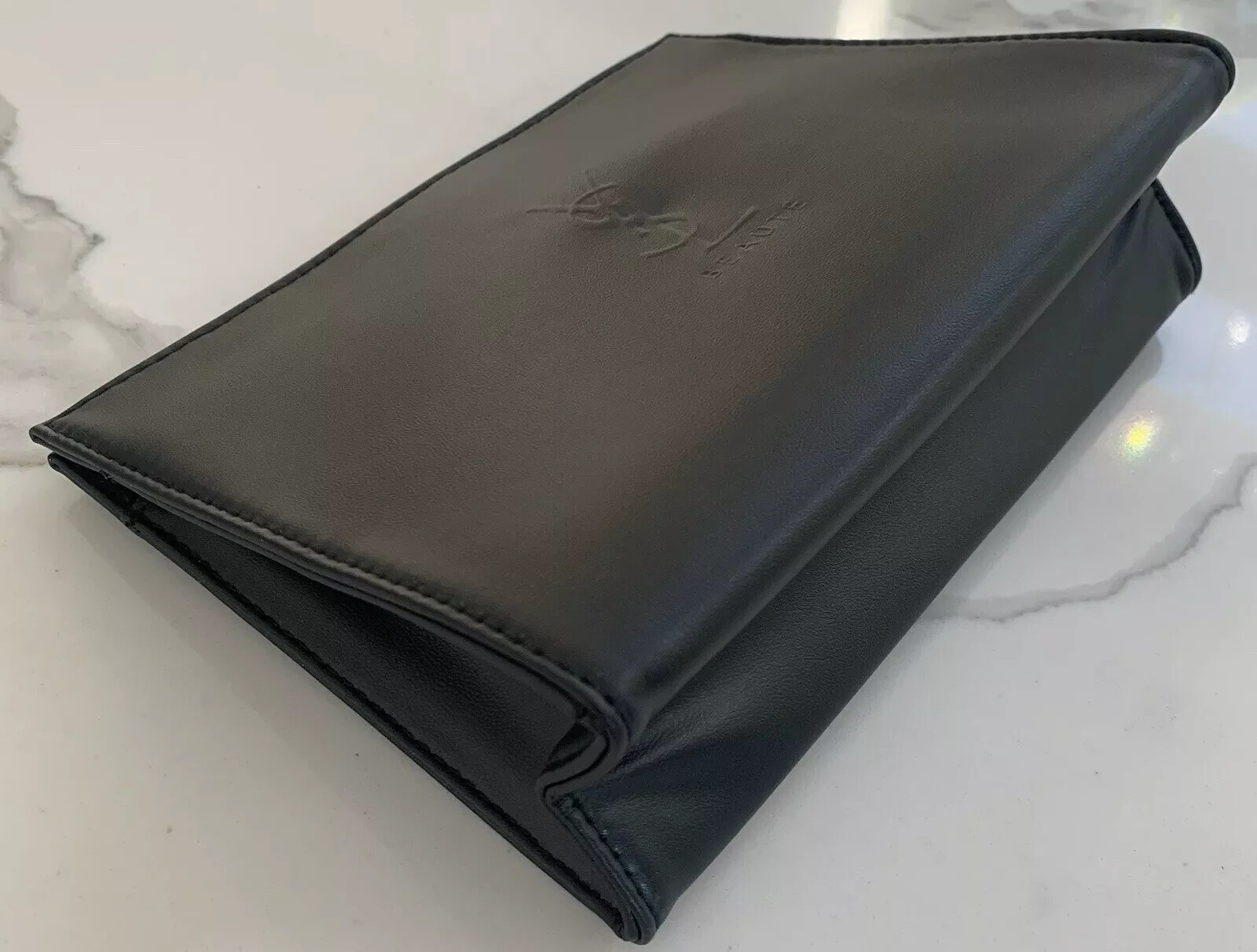 YSL YVES SAINT LAURENT Beaute borsa nera custodia ecopelle borsa da viaggio cosmetica