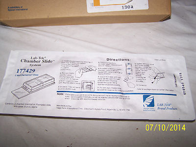 5) Packs NALGE NUNC INTERNATIONAL 177429 NUNC Lab-Tek Chamber