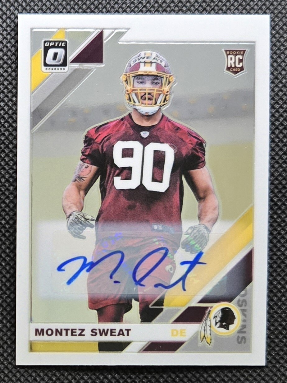2019 Panini Donruss Optic Montez Sweat Rookie Auto /60 #110 BEARS RC
