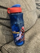 Spiderman 30 oz ZAK Water Bottle for Kids Blue, Spiderman Water Bottle Kids