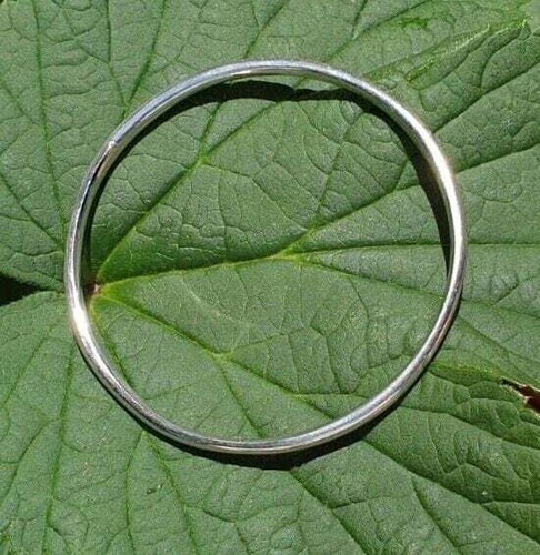 Stainless Steel Kara Silver Tone Thin Sikh Singh Kaur Khalsa Round Bangle Y11 - Picture 2 of 10