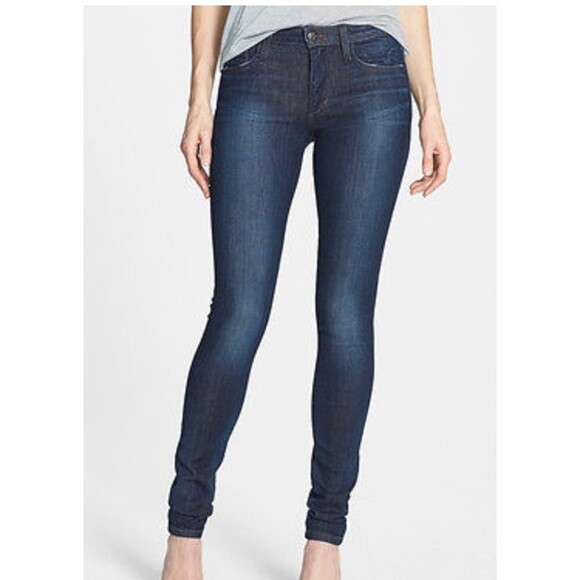 Joe's Women's Jeans The Skinny Style Fit Dark Wash Cotton Blend Size 25
