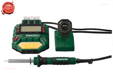 STAZIONE SALDANTE DIGITALE PARKSIDE 48WATT 200-450C° 230VOLT STAGNO 2 PUNTE