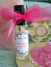 NEW PINK SUGAR AQUOLINA Type Women's FRAGRANCE OIL ROLLER BALL BOTTLE--1/3oz.