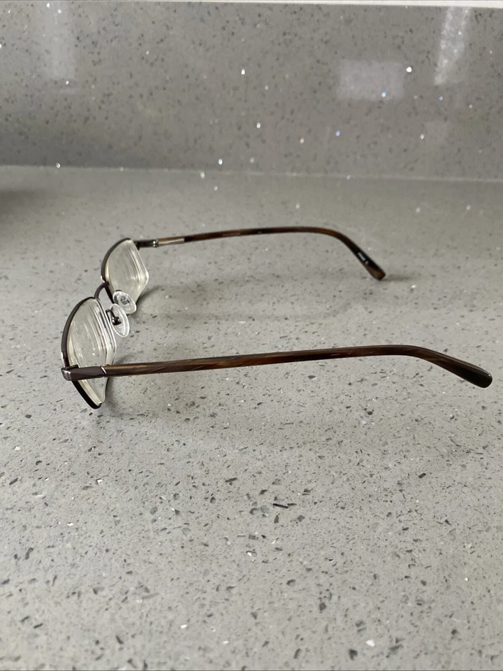 JONES NEW YORK HOMBRES 1301 52-18-140 MARRÓN FLEX BISAGRA GAFAS MONTURAS SOLAMENTE Foto 4 de 4