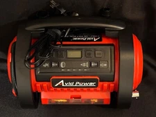 Avid Power ACAP322 Red Black 120 V Dual Power Tire Inflator Air Compressor
