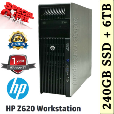 8-CORE HP Z620 XEON E5-2680 Turbo 3,50GHz 32GB DDR3 6TB HDD AMD FirePro V4900 UK