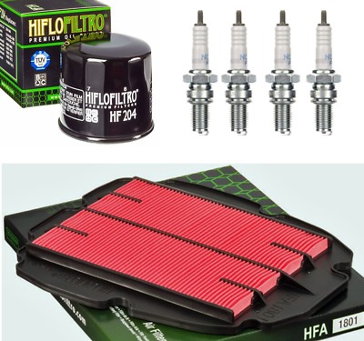 HONDA VFR 800 RC46 VFR800 Luftfilter Ölfilter 4 Zündkerzen Wartungskit Satz Set