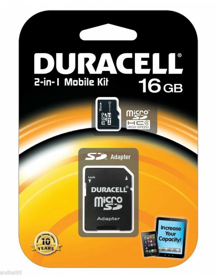 Carte Mémoire Micro SD DURACELL (16Go, 32Go) Sandisk, Dan-elec NOKIA, HTC GOPRO - Image 3 of 3
