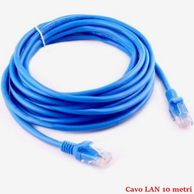 Cavi Lan Cavo Ethernet CAT5e 100 Piedi (30 M) - Cavo Di Rete RJ45 Per Router, Switch, PoE Cavi Di Rete Categoria 5e