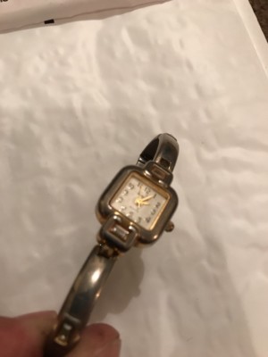 Montre Femme Vanity Fair - Bracelet Extensible Doré/argenté, Mouvement Quartz Japan, Carrée (occasion)