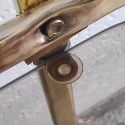 Servierwagen Mid Century Teewagen Vintage Goldfarben Barwagen Rauchglas Retro - Bild 18 von 18