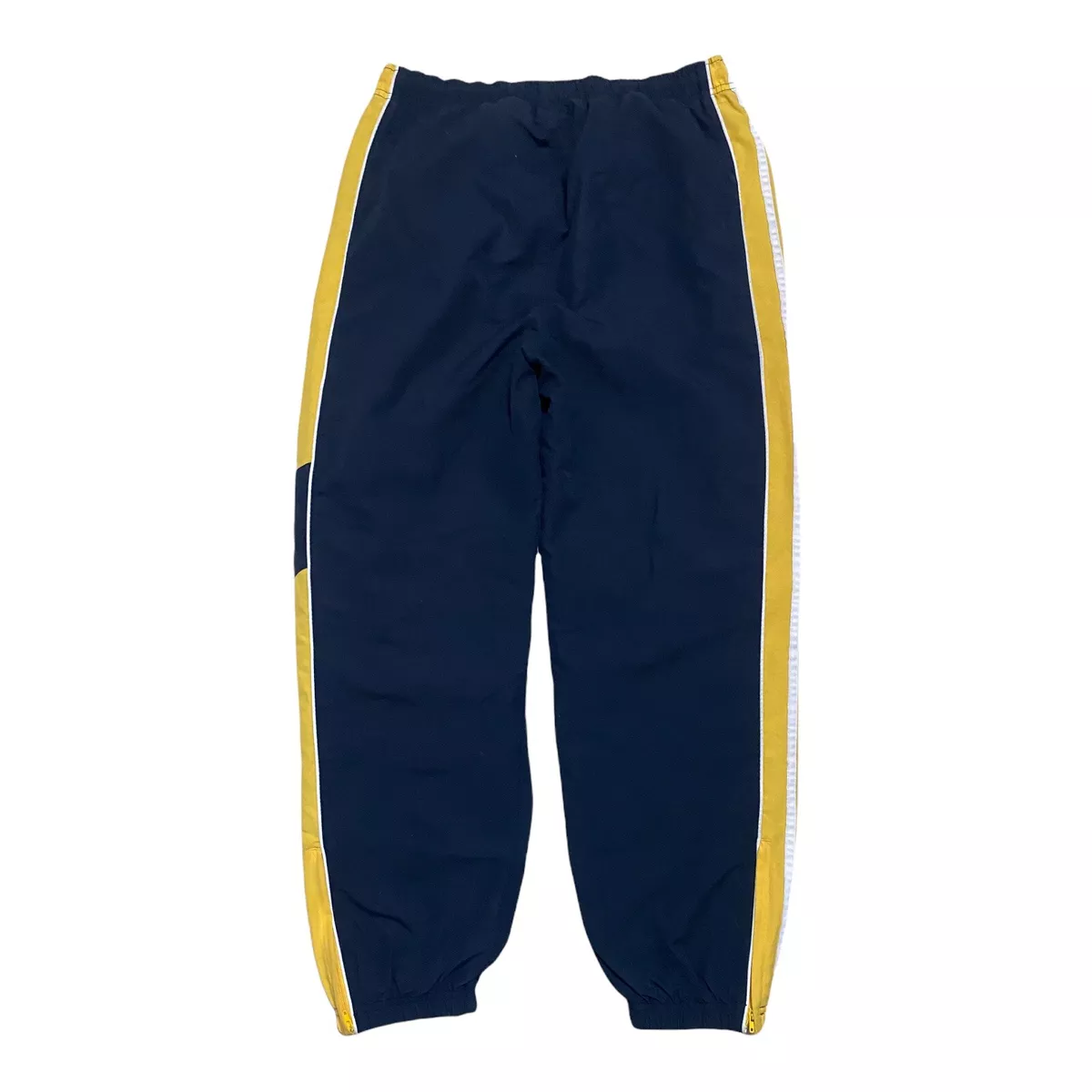 VTG Adidas 3 Stripes Track Pants Yellow Navy Blue Men s Size XS S
