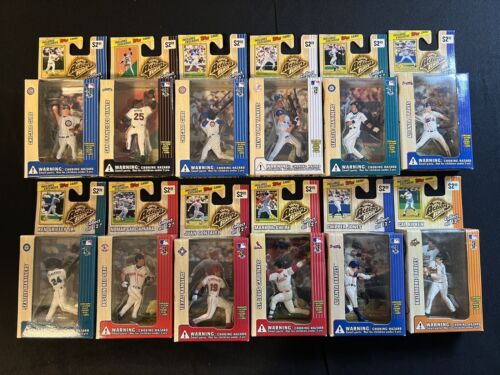 1999 Topps Action Flats Baseball Card And Figure Complete Set Of 12 Never Opened - Picture 1 of 2