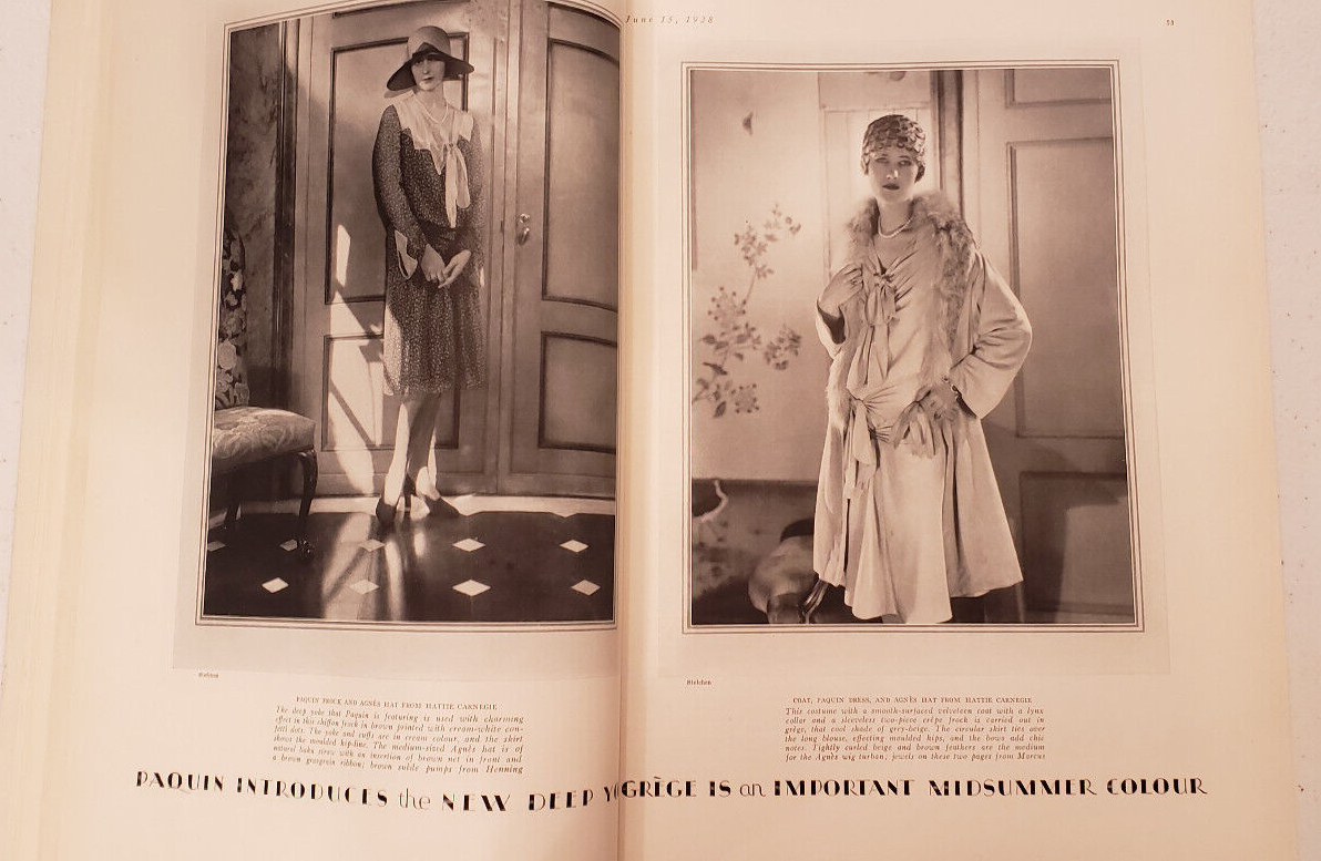VOGUE Magazine June 15 1928 Georges Lepape Fashion 1920s Art Deco