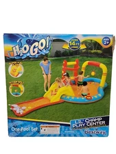 H2OGO Lil Champ Play Pool Center With Detachable Slide Kids Outdoor Summer Fun