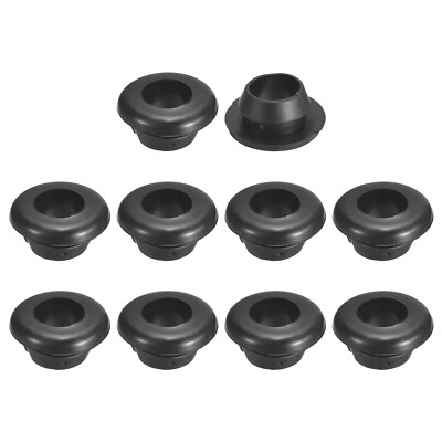 30Stk Gummitüllen, 8mm ID, 10mm Bohrloch, Hohlraum-Firewall-Lochstopfen, schwarz