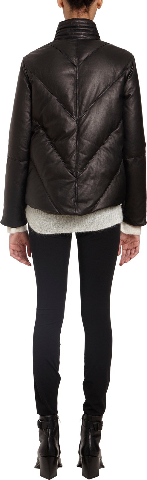 Helmut Lang Pitch Leather Puffer Size S image 6