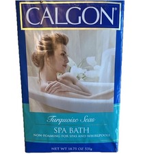 New Calgon Turquoise Seas Spa Bath Non Foaming Big Size 18.75 Oz DISCONTINUED