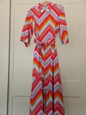 Buntes Sommerkleid Streifenkleid Gr.46 Mrs&Hugs