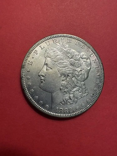 1882 S Morgan Dollar AU, About Uncirculated 90% Silver $1-Combined Shipping