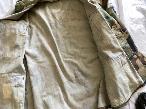 Ensemble veste et pantalon de combat tropical vintage Vietnam USMC uniforme jungle camouflage - Photo 8/21