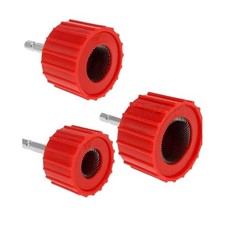 Copper Pipe Cleaner Set for Drill 1/2" 3/4" 1" Bore Brush Kit Plumbing HVAC Tool