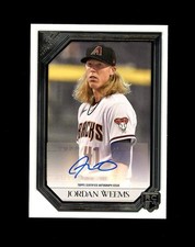 2021 Topps Gallery ROOKIE SP JORDAN WEEMS AUTO RC! Arizona Diamondbacks