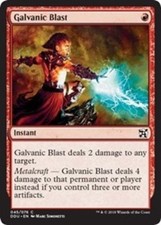 1 x Galvanic Blast - Duel Decks: Elves vs Inventors - Light Play - MTG