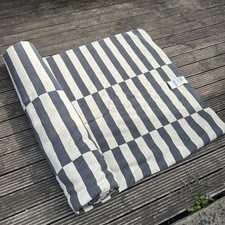 IKEA ‘STOCKHOLM’ Grey And White Striped Wool Rug - 250 x 350cm- Great Condition