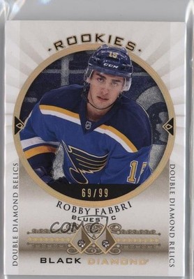2015 Upper Deck Black Diamond Rookies Double 69/99 Robby Fabbri #BDR-RF RC pe4