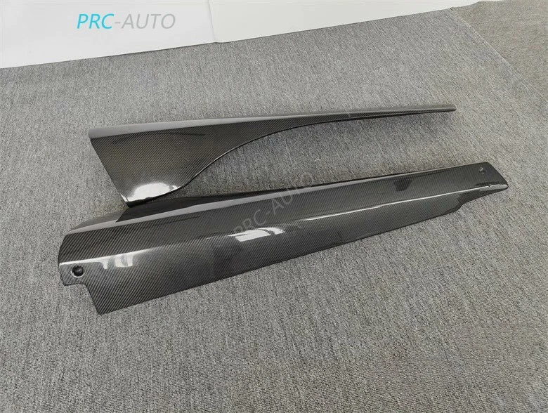 For Mclaren Mp4-12c 650s Real Carbon Dm Style Sideskirts Side Skirt Lip Cover  Foto 3 de 4