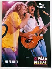 VAN HALEN~EDDIE & SAMMY HAGAR LIVE~1994 POSTER~FULL PAGE MAGAZINE PINUP CLIPPING
