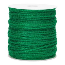 KINGLAKE Garden Twine 3mm Thick Green Jute String 328 Feet - Heavy Duty for Gard
