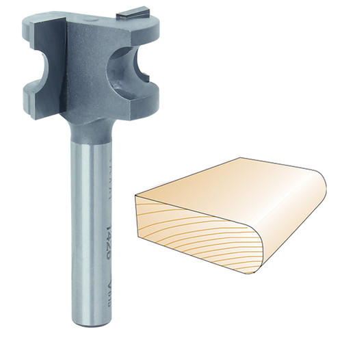Whiteside Bull Nose Bit 1/4 in. SH x 1/8 in. R x 1/4 in. CD 1426