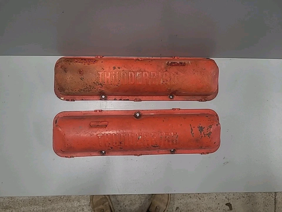 OEM 1961-1964 Ford Thunderbird FE valve covers Original - Image 2 of 4