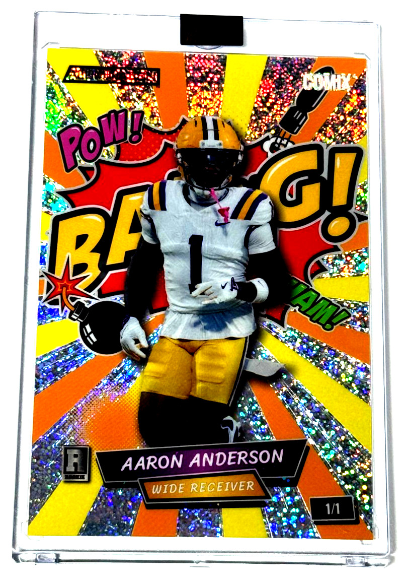 AARON ANDERSON 2026 WILD CARD BANNG! DISCO MAMMOTH ROOKIE # 1/1 CLEVELAND BROWNS