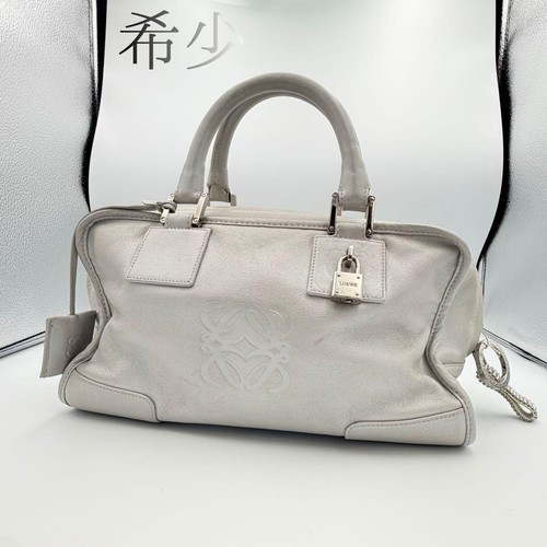 LOEWE Amazona 28 Anagram Mini Boston Bag Handbag #QY8E3N