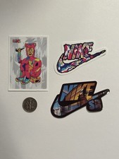Nike Multicolor Vinyl Decorative Sticker For Car Laptop Skateboard Abstract