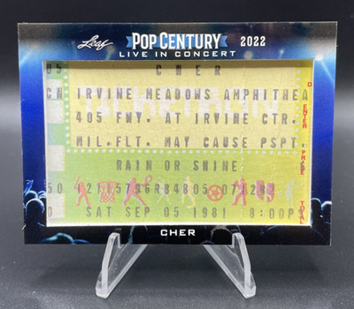 2022 Leaf Pop Century Cher Live In Concert Ticket Stub Irvine Meadows #LIC-47