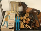 Vintage Marx Jane West 11” Figure w/acc & extras - (see descript )VG
