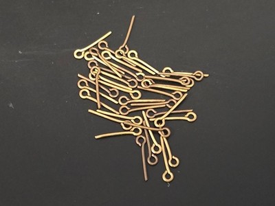 Ship Model Fittings Parts 40 Brass 12mm x 1.5mm ID Jackstay Eyebolts