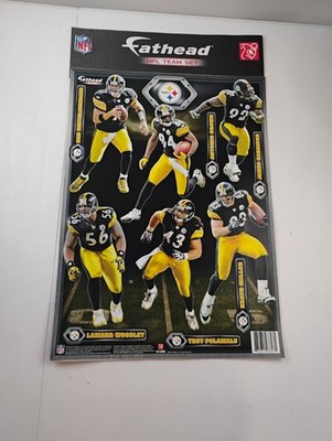 Fathead 2012 Pittsburgh Steelers NFL Team Set Big Ben  Polamalu AB Harrison New