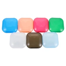  7PCS Travel Denture Case: Retainer Case Orthodontic Dental Container - Small