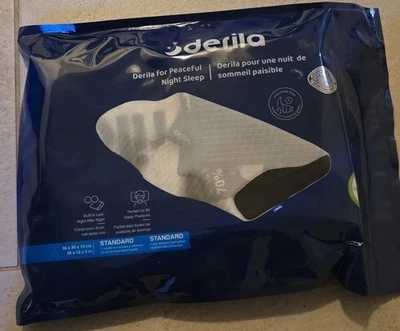 PILLOW PERFECT NEW Derila Perfect Sleep Memory Foam Cervical Pillow. 20 x 12 x 4 inches