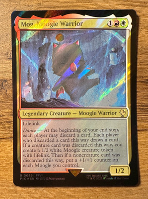 Magic MTG Final Fantasy Mog, Moogle Warrior #89 *SURGE FOIL* Rare Commander