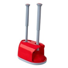 Toilet Plunger and Brush Set for Bathroom Cleaning with Holder, 16inch Plunger