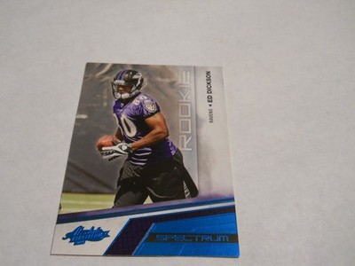 ED DICKSON 68/75 ROOKIE BLUE PARALLEL BALTIMORE RAVENS 2010 PANINI ABSOLUTE