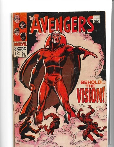Avengers 57 1st App The Vision 2nd Ultron Buscema Thomas Marvel 1968