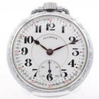 Antique 16s 1918 Illinois 21J Mechanical Railroad Pocket Watch Bunn Special USA
